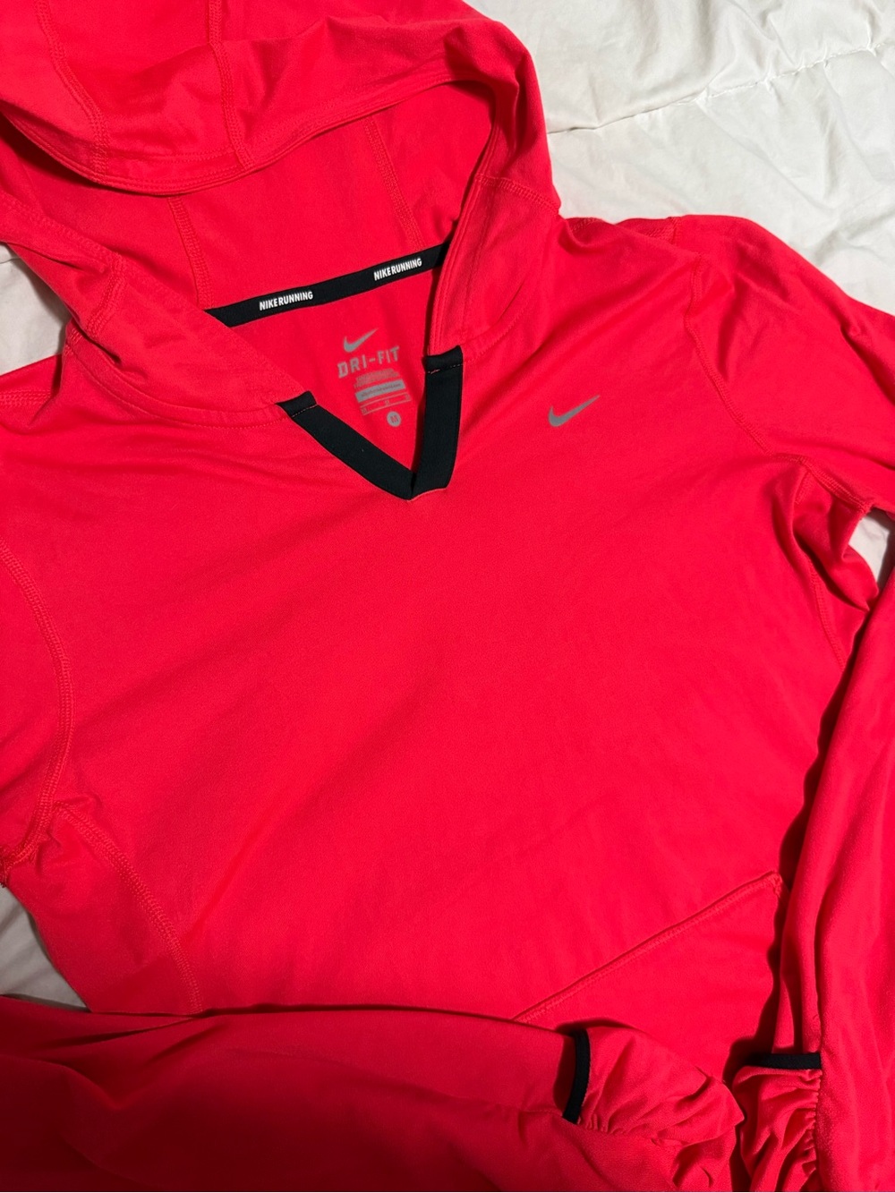 Nike Women's Bright Pink Dri-FIT Hooded Pullover